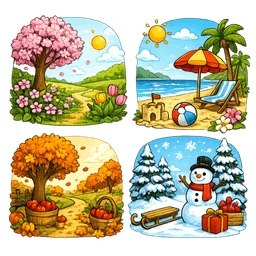Seasons and days of the week