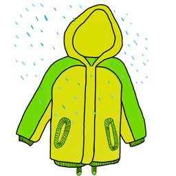 die Regenjacke